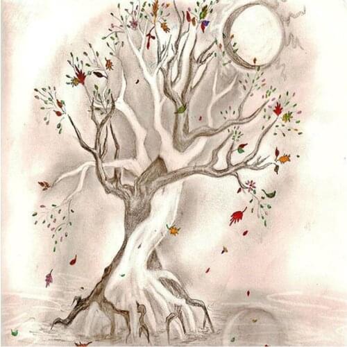 Full round diamond painting plant tree embroidery mosaic diamond dotz craft rhinestone picture puzzle toy drawing wall decor