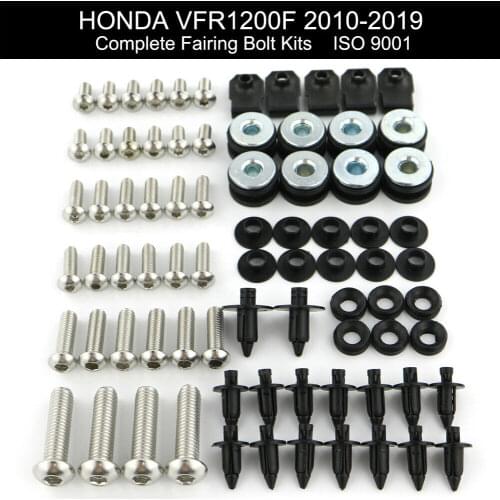 Fit For Honda VFR 1200F 2010-2019 VFR1200F Complete Full Fairing Bolts Kit Covering Bolts Screws Clips Nuts Stainless Steel