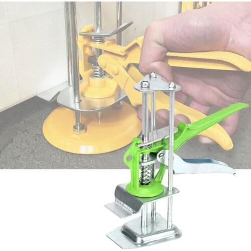 Tile Height Regulator Lightweight Strong Bearing Capacity High Elasticity Green Tile Height Lifting Jack for Home Decoration