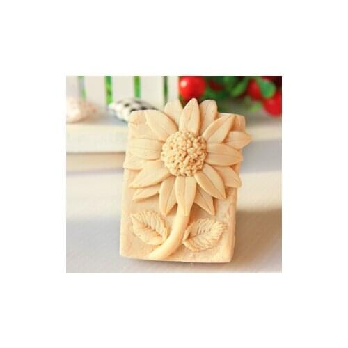 Silicone Mold Sunflower DIY Handmade Soap Mould Aroma Stone Molds Silica Gel Food Grade Silicon Silicone Rubber PRZY 001