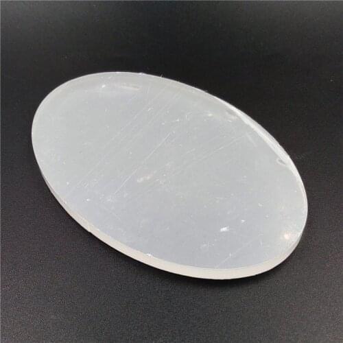 Clay Sculpture Acrylic Ellipse Transparent Bases fit for Wargames 60x90mm