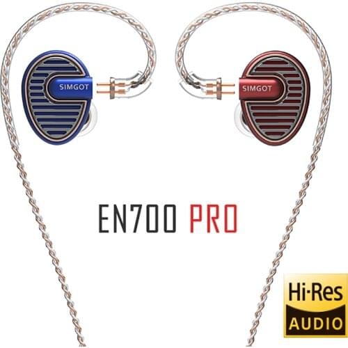 SIMGOT EN700 PRO Upgraded Hi-Res Dynamic Bass HiFi Music Monitor DJ Earphone In-Ear Earbud With Detachabel Cable Fone De Oudivo