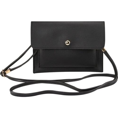 Universal Shoulder Women Bag Card Pocket Case Cell Phone Bags Walle Package Pouch For the mobile phone size that under 6.3 inch