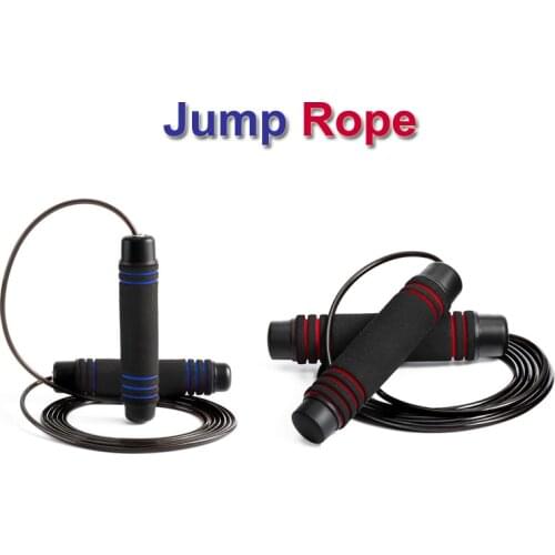 Weighted Jump Rope Tangle-Free Rapid Speed Jumping Rope Cable Speed Skipping Rope Adjustable Sports and Fitness Home Exercise