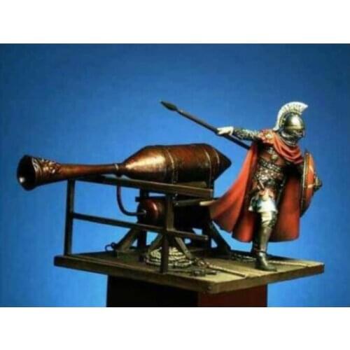 1/32 Assembly Resin Figure kit Greek warrior with fort