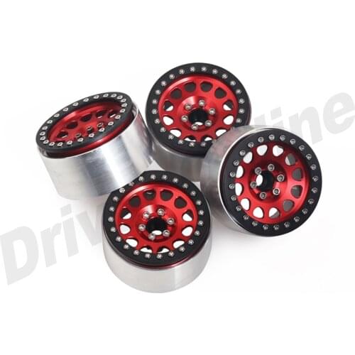 4pcs Aluminum Alloy 2.2inch Beadlock Wheel Rims for 1/10 RC Rock Crawler Axial SCX10 90046 RR10 WRAITH Traxxas TRX4 Tamiya CC01