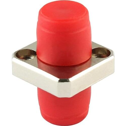 50PCS FC Fiber Optic Adapter Type Sample FC Optical Fiber Coupler FC Square Flange FC Connector FC-FC