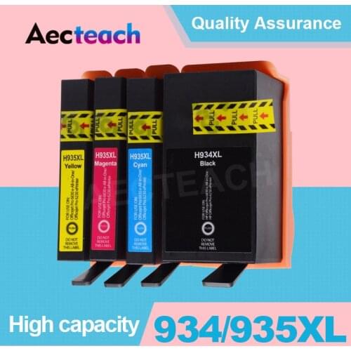 Aecteach Replacement For HP 934 935 XL Compatible Ink Cartridge Officejet pro 6230 6830 6835 6812 6815 6820 Printer Cartridges