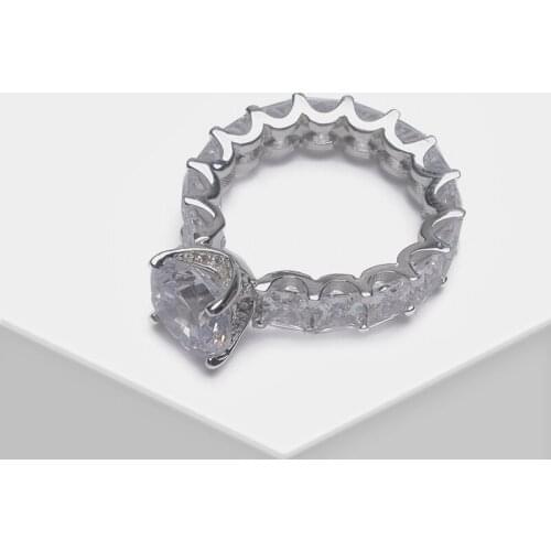 Amorita boutique 925 full drill design fashion shiny ring