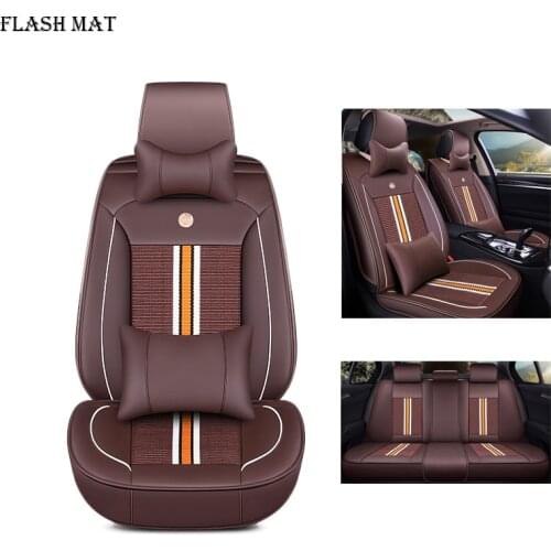 Ice silk car seat cover for renault logan 2 megane 3 laguna 2 sandero fluence symbol kadjar kangoo sander Car accessories