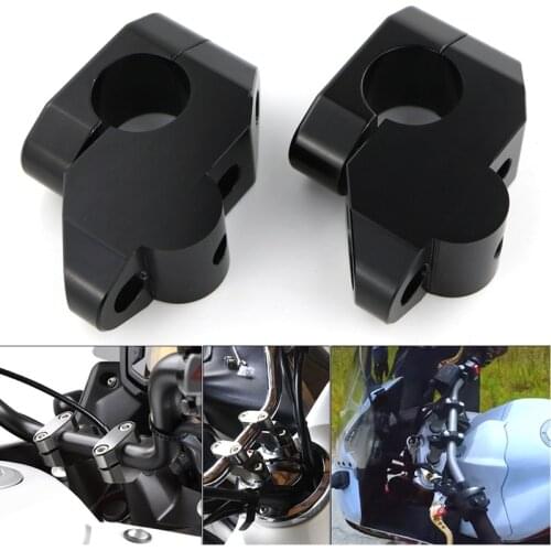 For Honda XL1000V VTR1000F CBX 750 FMX 650 NT650V NX 650 SLR 650 22mm 7/8" Handle Bar Clamp Raised Extend Handlebar Mount Risers