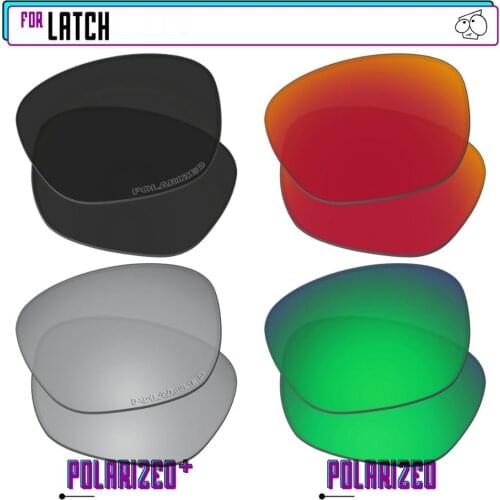 EZReplace Polarized Replacement Lenses for - Oakley Latch Sunglasses - BkSrP Plus-RedGreenP