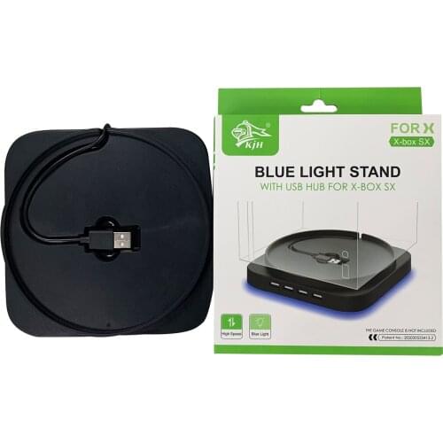 Game Console Vertical Bracket Game Player Stand For Xbox Series X Games Host Base With 4 Ports USB 2.0 Hub Mount Cradle Dock