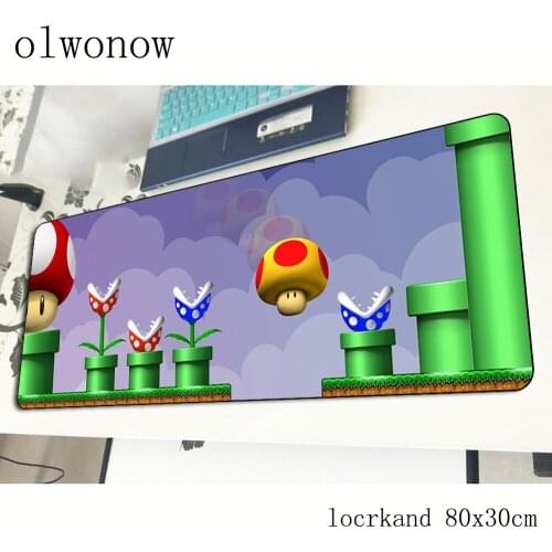 Mario mousepad 80x30cm Aestheticism gaming mouse pad big gamer mat Cartoon game computer desk padmouse keyboard large play mats