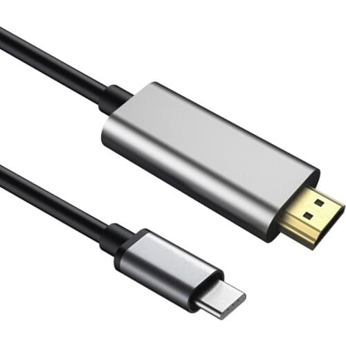 Type-C To HDMI Compatible 4K 2K HD TV Cable 1.8M For Samsung Galaxy Note 8 Xiaomi Huawei