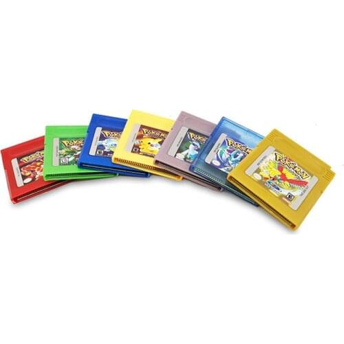 2021 Pokemon Series 16 Bit Video Game Cartridge Console Card for Nintendo GBC GBA Series Consoles English Version