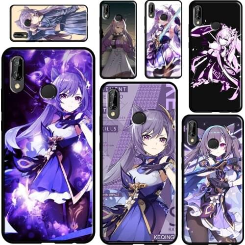 Keqing Genshin Impact Anime For Huawei P20 P40 P30 Pro Mate 20 Lite Nova 5T P Smart 2019 2021 Case For Honor 10i 9X 8X