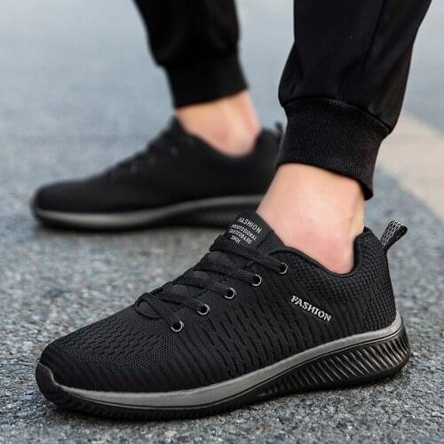 2019 New Mesh Men Casual Shoes Lac-up Men Shoes Lightweight Comfortable Breathable Walking Sneakers Tenis Feminino Zapatos