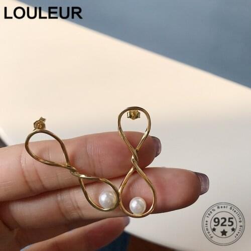 Серьги с жемчугом Louleur China At AliExpress