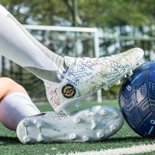 Men Soccer Shoes Breathable Outdoor Football Boots Turf Soccer Cleats Kids Boys Girls AG Women Soft Training Football Shoes