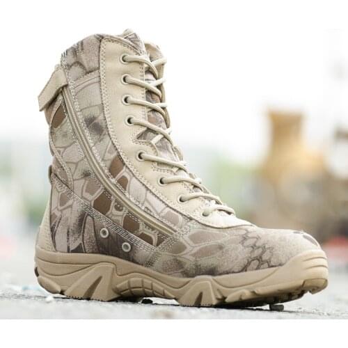 Men Desert Tactical Military Boots Mens Working Safty Shoes Army Combat Boots Militares Tacticos Zapatos Winter Men Shoes Boots