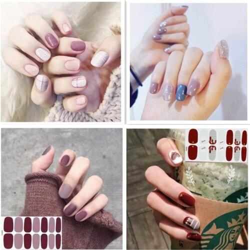 15sheets/set Hot Sale Mixed Designs Nail Art Stickers Kit 3D Waterproof Full Wraps Adhesive Decal Stickers Manicure Wholesale