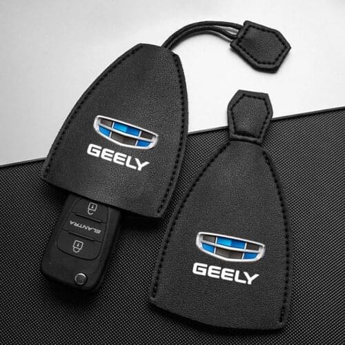 New Creative Cartoon Leather Key for geely emgrand ec7 ec8 ck Universal large-capacity key case Door key protector