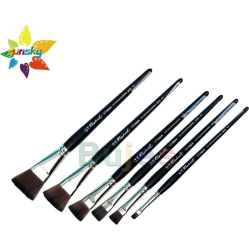 Original France Raphael 915 Soft Flat head Watercolor brush Imitates Kazan squirrel hair Double water storage Art supplies