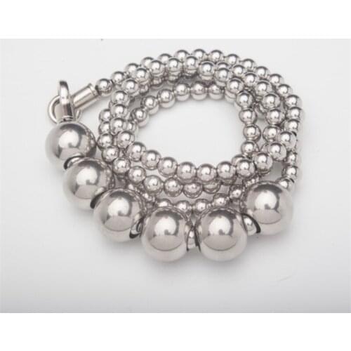 Stainless steel whip titanium steel car personal safety weapon broken window big steel ball self-defense bracelet necklace