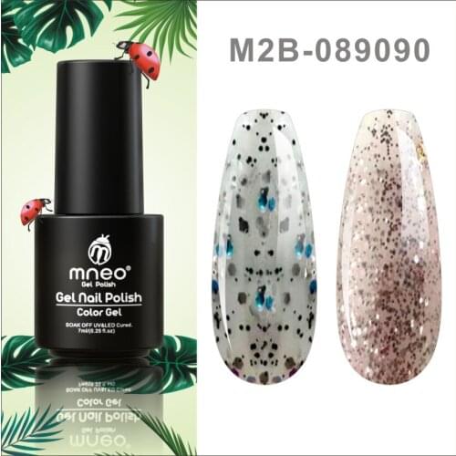 Semi Permanent Nails Gel Polish Varnish Sequin Rhinestones Pink Color UV Art Enamel Manicure Sets and Kits Hybrid Varnishes Gel