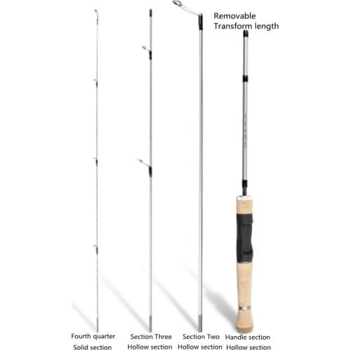 Portable bait fishing rod 1.56m—1.8m multi-section deformed carbon fiber rotating travel bait fishing rod road rod