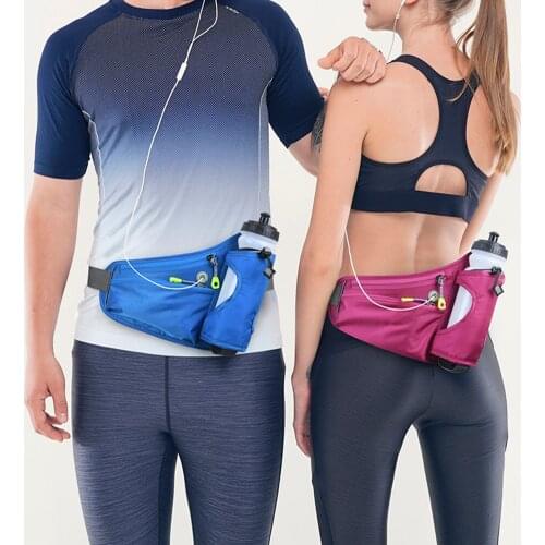 Running Waist Bags Water Bottle Holder Outdoor Camping Hiking Fitness Men Women Bicycle Cycling Belt Sports Fanny Packs Travel