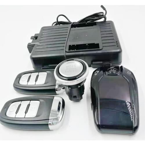 PLUSOBD Car Alarm Keyless Go Keyless Entry System GPS GSM Tracking Remote Car Control Engine Remote Start For Audi A6 A4 Q5