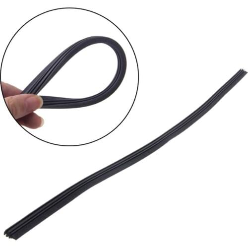 X7AE Universal Refill Rubber 6mm Frameless Wiper Blade Replace Black Rubber 18" 22" 24" 28"