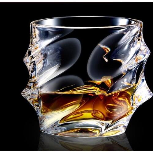 Coffee Mug Glass Lead free Crystal Creative Individuality Square Whisky Wine Cup Special shaped Spirit Cocktail Shaped Novel