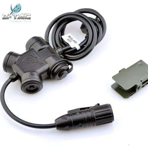 Z Tactical Headset SILYNX CLARUS PTT Ztac Airsoft Headphone Accessories Kenwood Softair Military Midland Radio PTT Adapter Z130