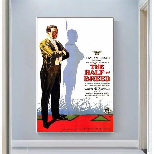 V2201 The Half Breed Vintage Classic Movie Wall Silk Cloth HD Poster Art Home Decoration Gift