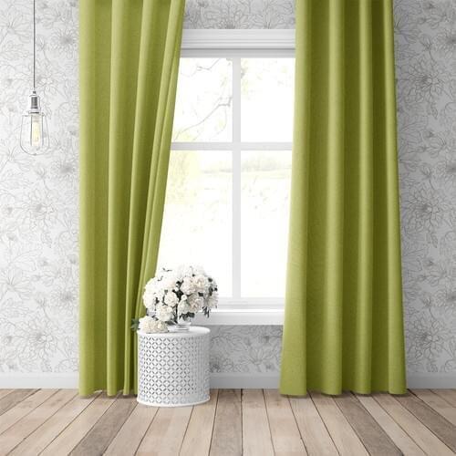 Paria Pistachio green Light Proof Blackout Blackout Backdrop Curtain Single Wing 140x255 cm