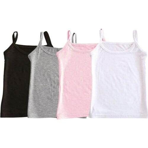 Baby Girls Vest Colorful Kids Camisole Children Tops Summer Baby Singlet Girls Undershirts Teenager Tank