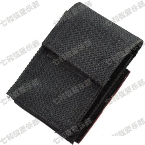 10pcs Black Nylon 9V Battery Bag Package Box Holder Case for Active Electric Guitar Bass Pickup