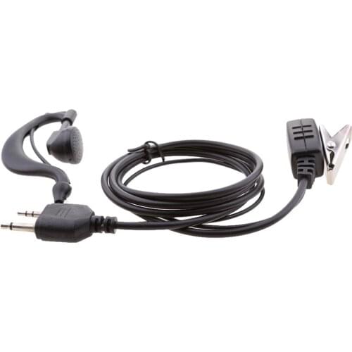 2pin Earpiece Headset With Microphone For Midland G6 G9 GXT550 Walkie Talkie