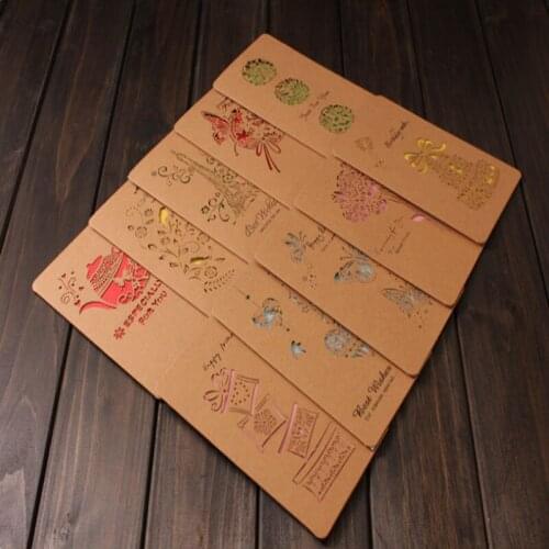 50pcs Hollow Set Butterfly Color Card Blessing Student Stationery Birthday Gift Wedding Invitation Envelope Set Wholesale