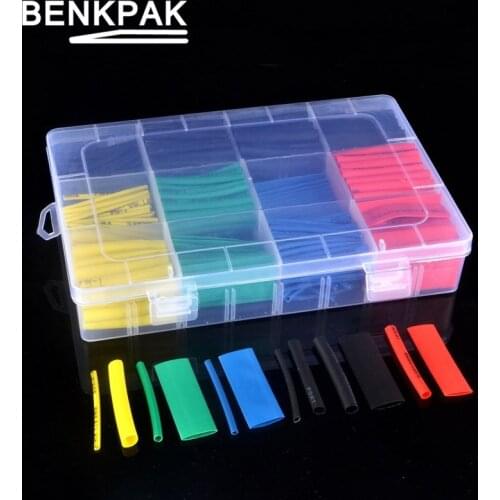 560pcs Thermal contra Sleeve cable Heat Shrink Tube termoretractil pvc tube tubing 2:1 Wrap Wire Cable