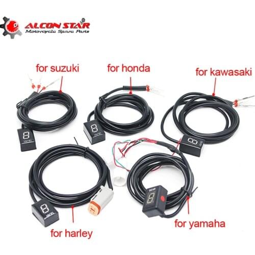 Alconstar-1-6 Gear Ecu Plug Mount Motorcycle EFI Speed Gear Display Indicator For Suzuki for Honda for Yamaha for Kawasaki