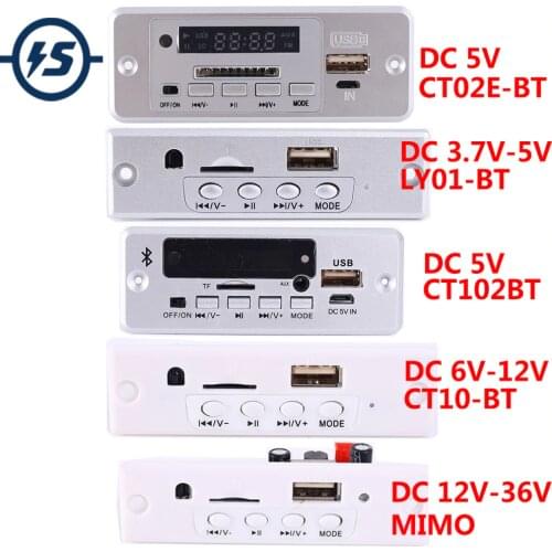Bluetooth Decoder Board Call Module Remote Control Support SD Card U-disk FM AUX Fit For DIY 3.7V 5V 12V 24V 36V MP3 WAV