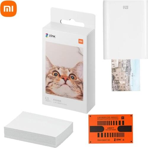 3 Inch Original Xiaomi ZINK Pocket Printer Paper 50/20/10 Pcs Self-adhesive Photo Print Papers for Mini Pocket Photo Printer