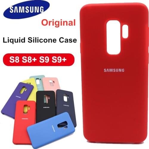 Samsung S9 Case Original Soft Silicone Protector Case Samsung Galaxy S8 S8/S9 Plus Case Galaxy S9 S9+ Silicon Back Cover