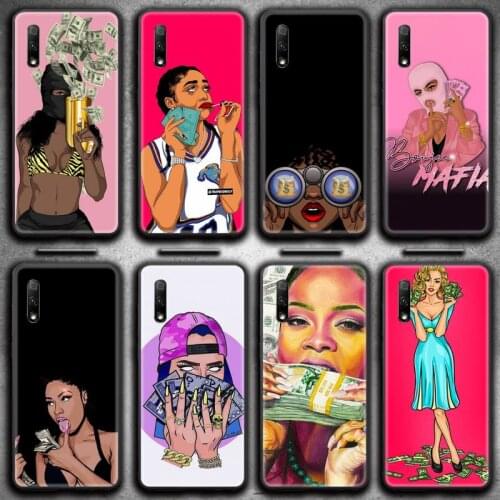 Pop art girl with cash Phone Case For Huawei Nova 6se 7 7pro 7se honor 7A 8A 7C 9C Play