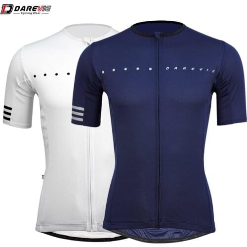 DAREVIE Cool Cycling Jersey Men 2021 Cycling Jerseys Summer Breathable Bike Jersey Short Sleeves With Reflective Strips Pro Team