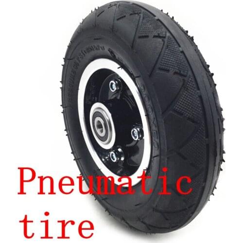 Wheel 200x50 Electric Scooter Tyre 8" Scooter Tire Aluminium Alloy hub Solide Tire or Pneumatic Tire Inflation Electric Vehicle